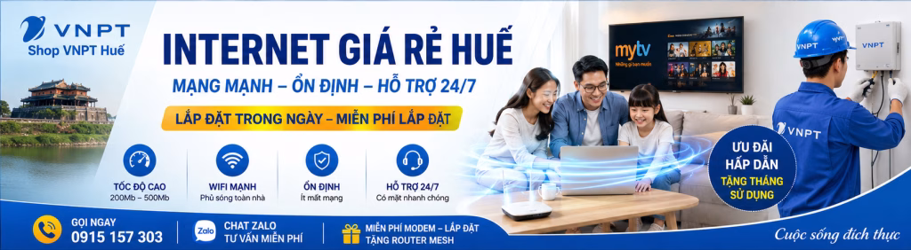 lăp internet giá rẻ Huế