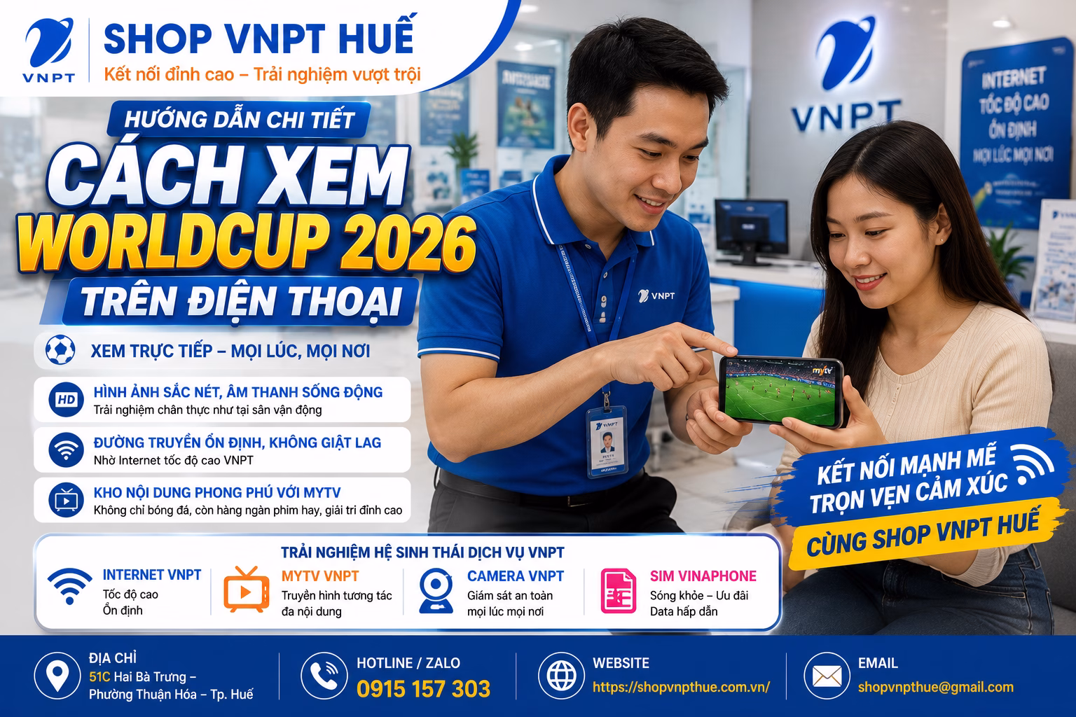 Cách xem Worldcup 2026 trên điện thoại