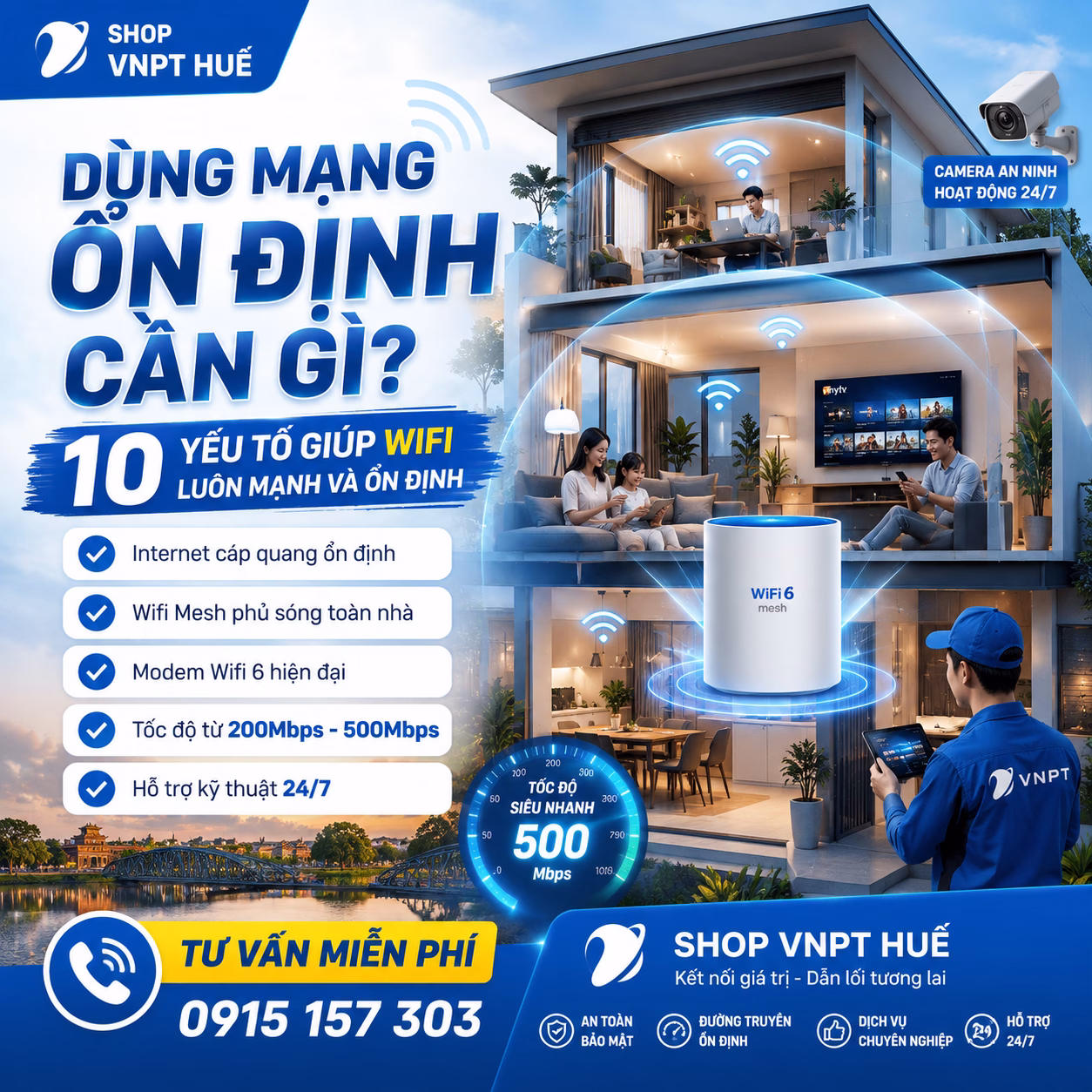 Dùng mạng ổn định cần gì