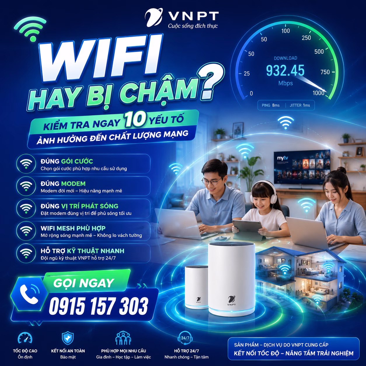 Dùng mạng ổn định cần gì