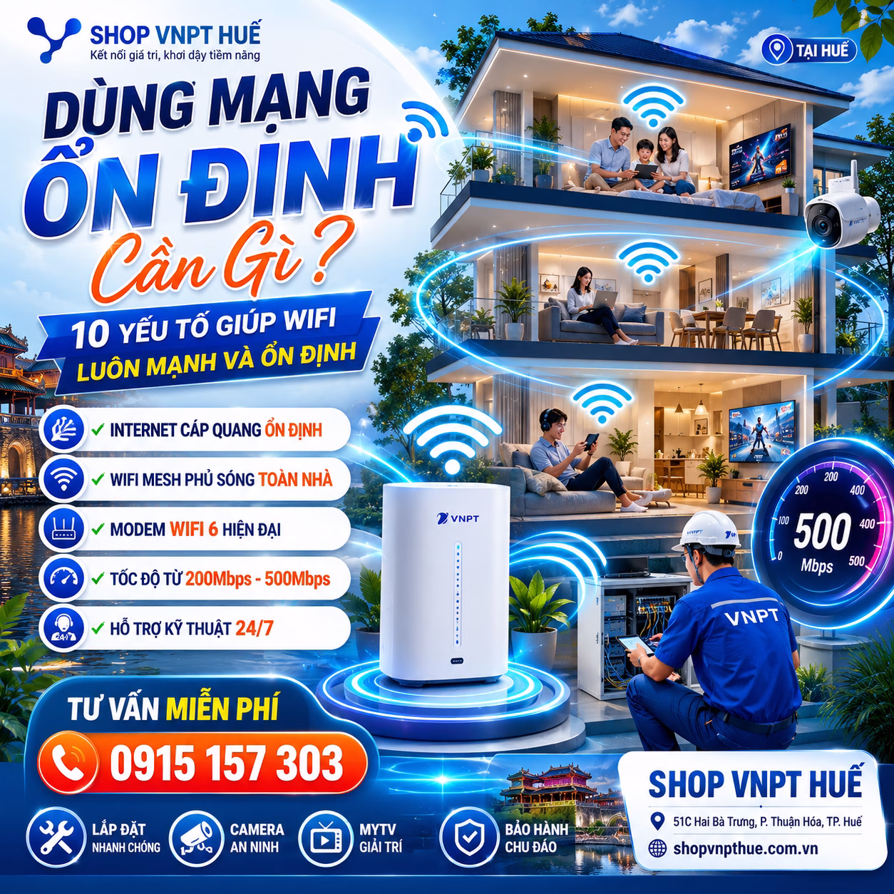 Dùng mạng ổn định cần gì