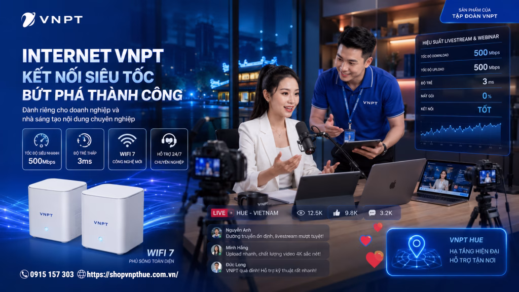 VNPT Huế có hợp livestream không