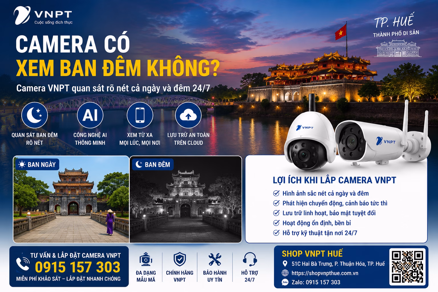 Camera có xem ban đêm không
