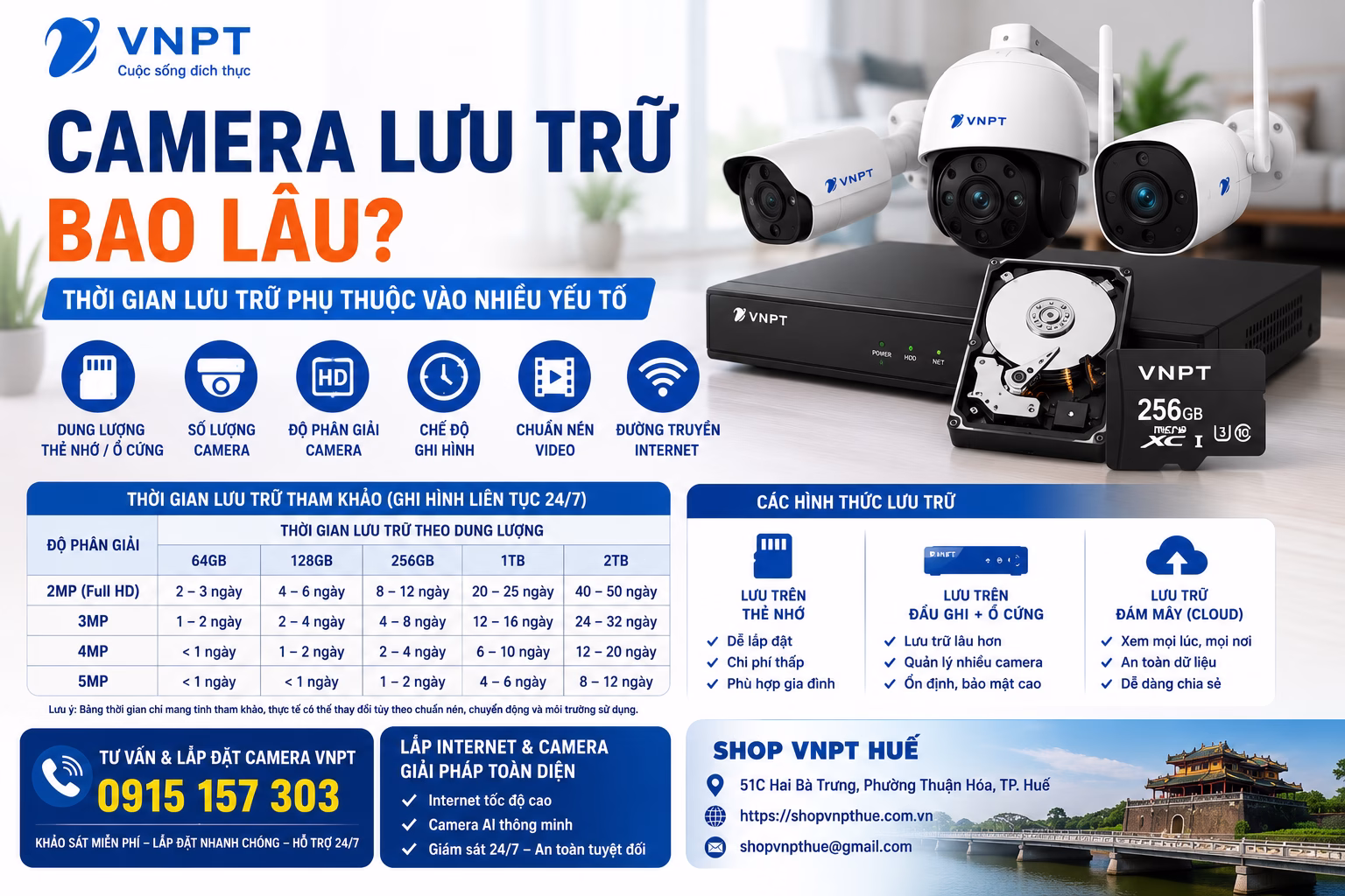 Camera lưu trữ bao lâu