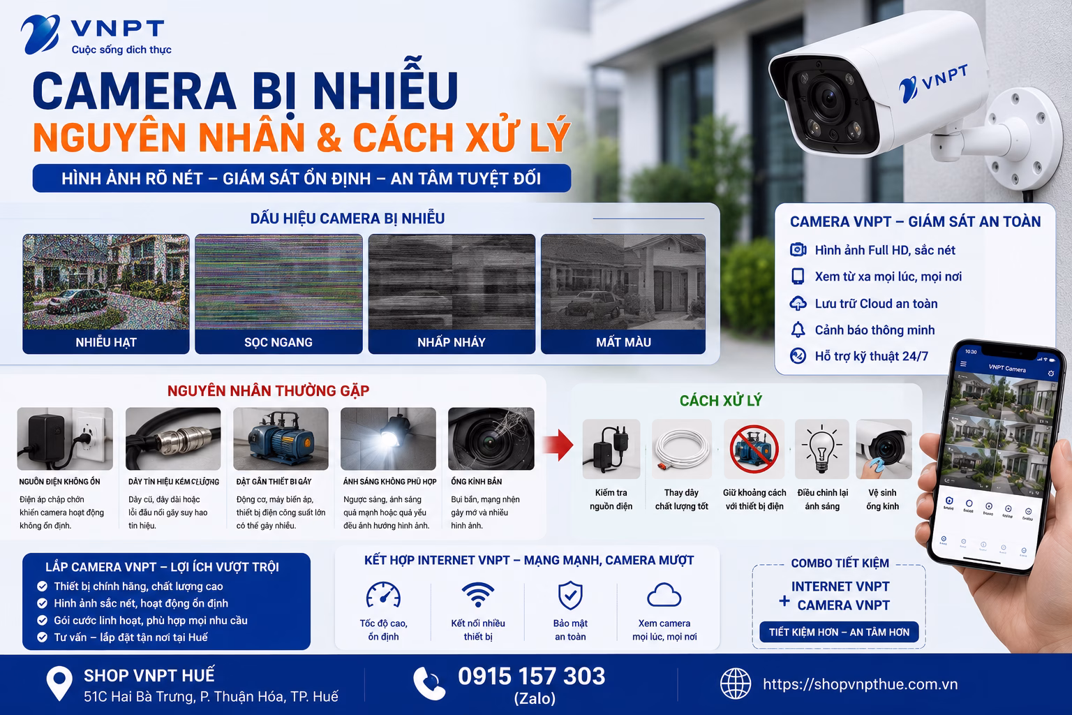 Camera bị nhiễu nguyên nhân 1