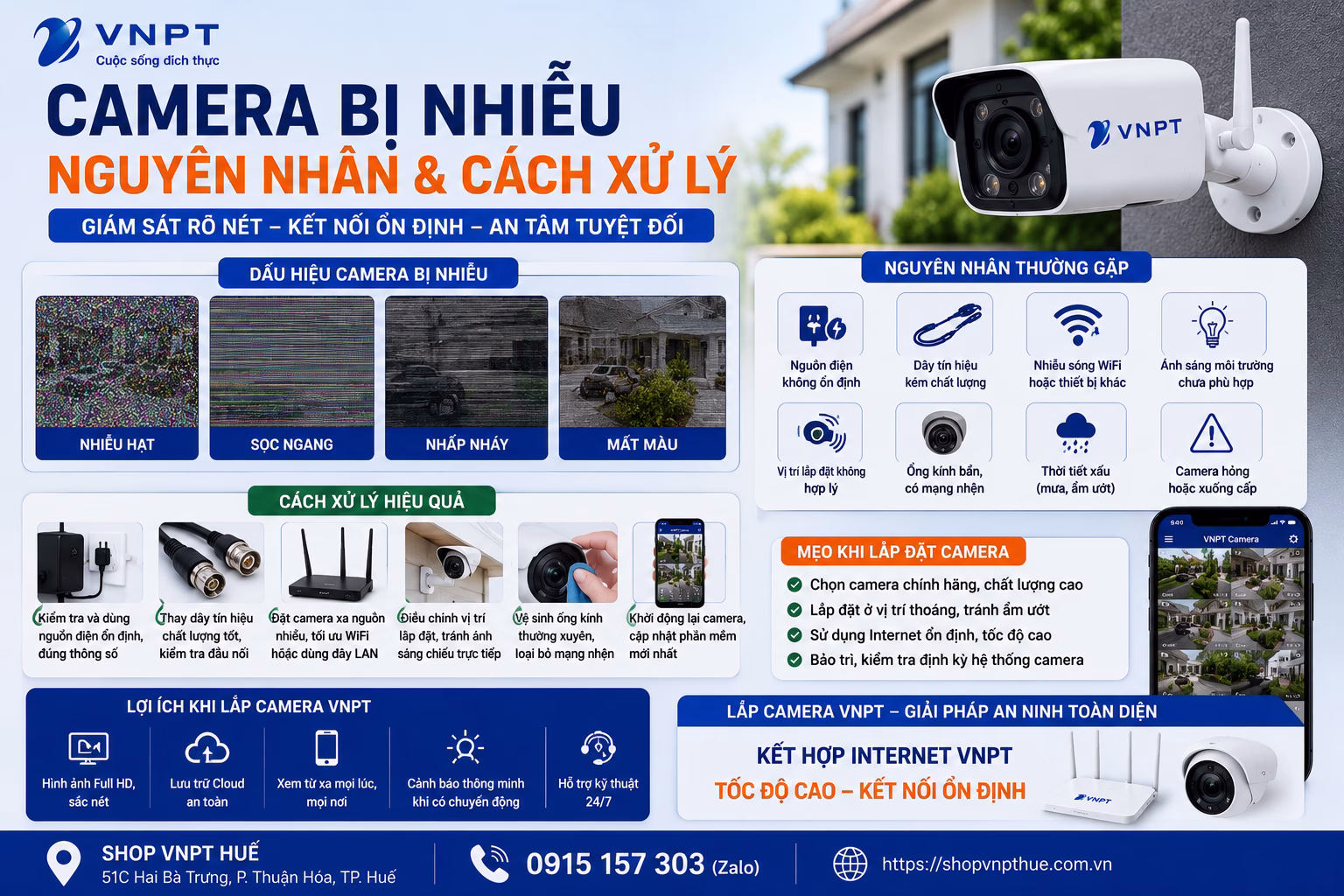 Camera bị nhiễu nguyên nhân 2