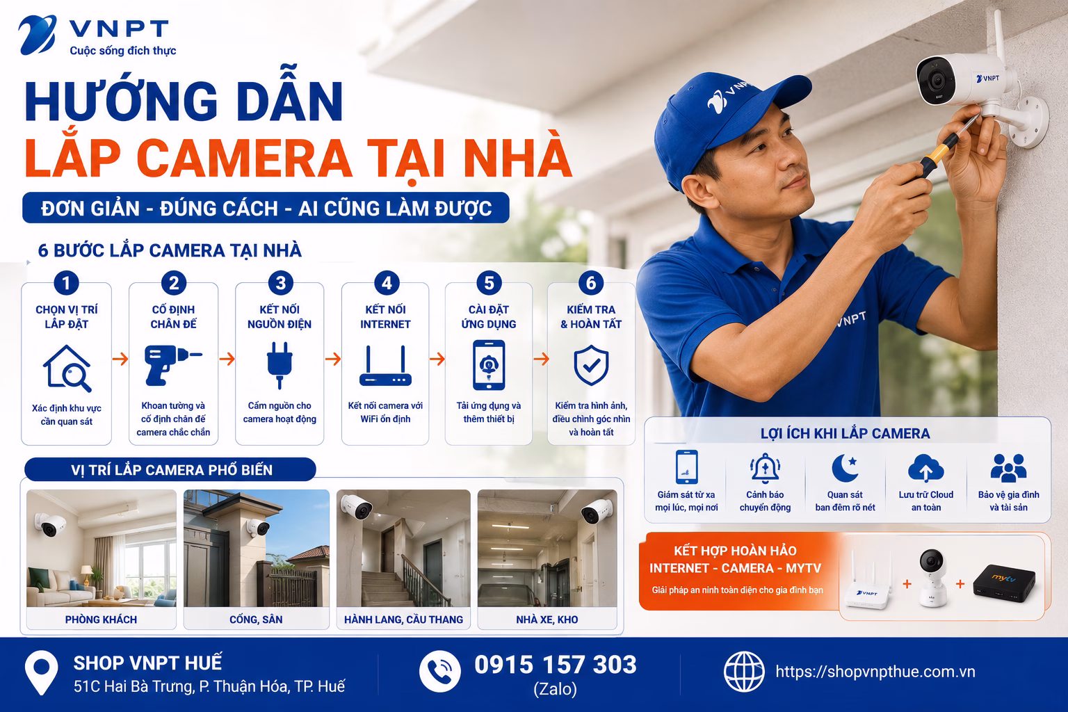Hướng dẫn lắp camera tại nhà 1