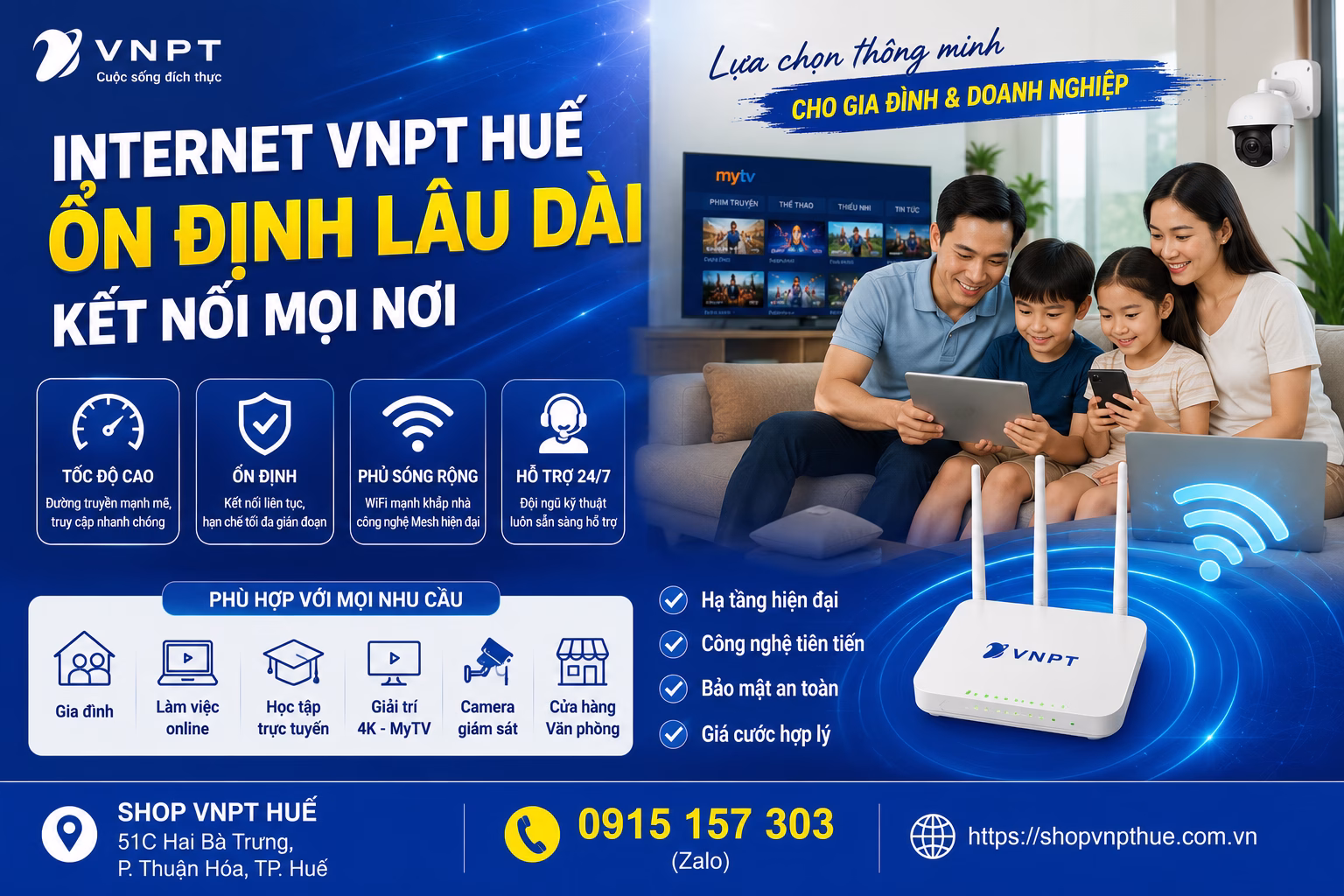 Internet VNPT Huế ổn định lâu dài không 1