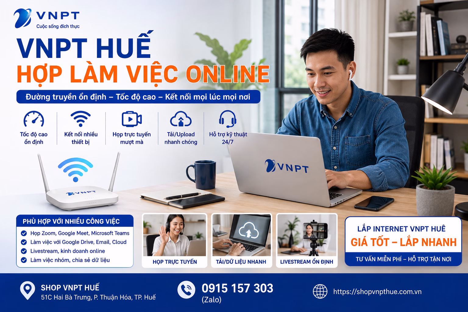 VNPT Huế có hợp làm việc online 2