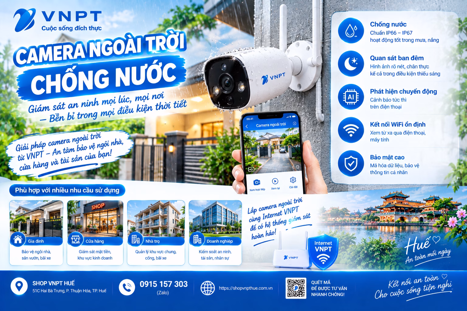 Camera ngoài trời chống nước 2