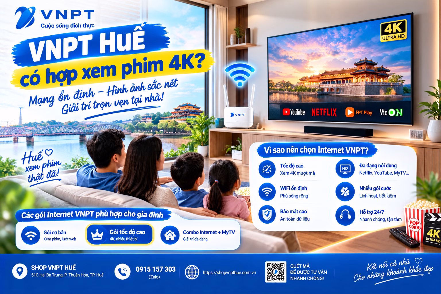 VNPT Huế có hợp xem phim 4K 2