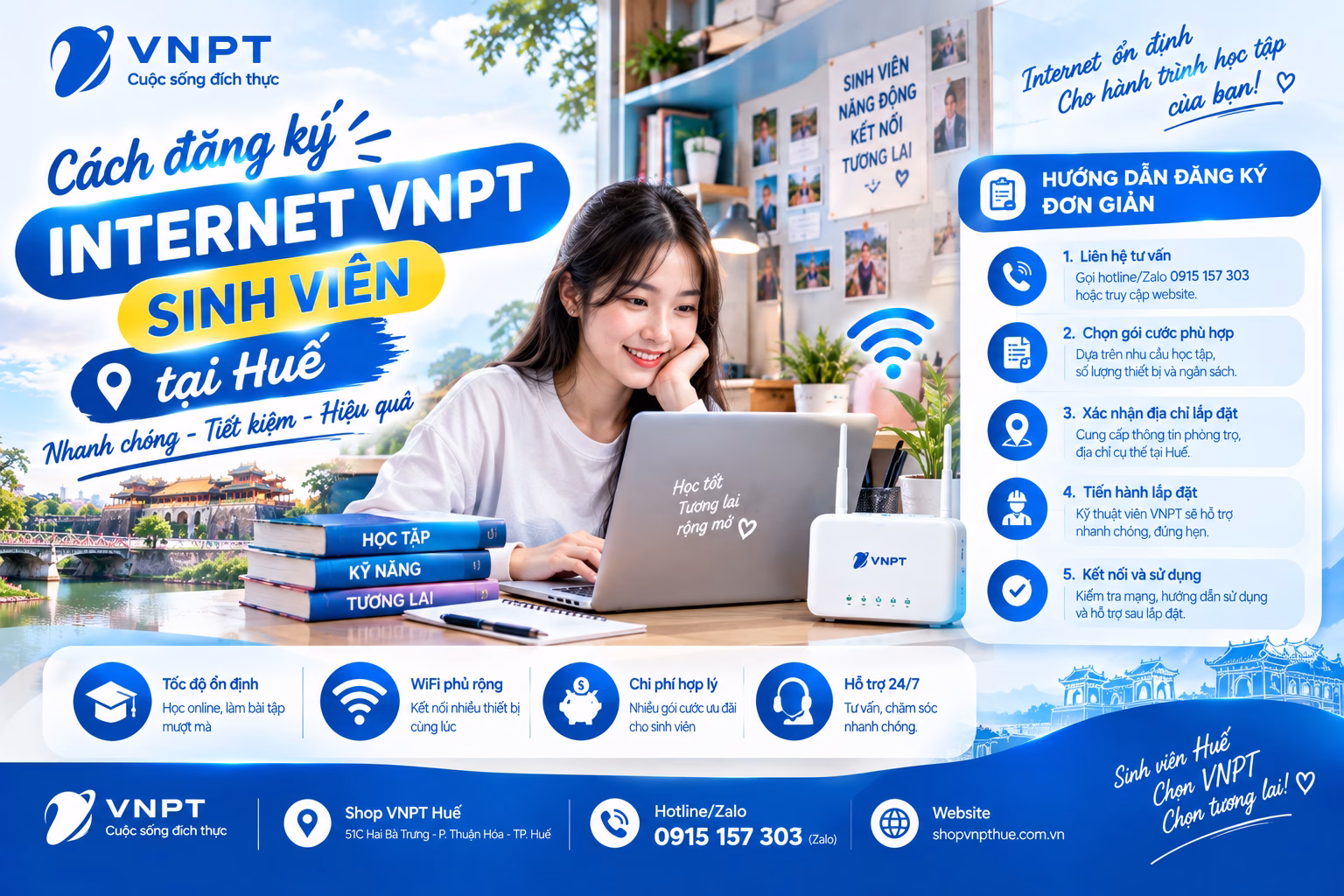 Cách đăng ký internet VNPT sinh viên 2