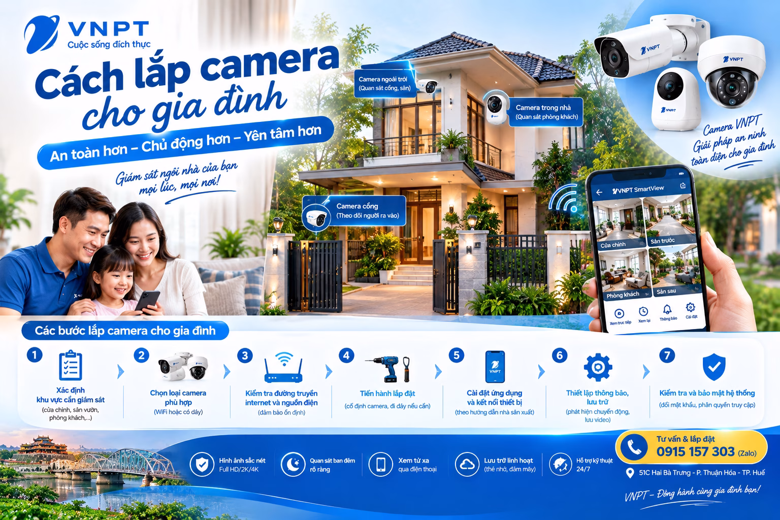 Cách lắp camera cho gia đình 1
