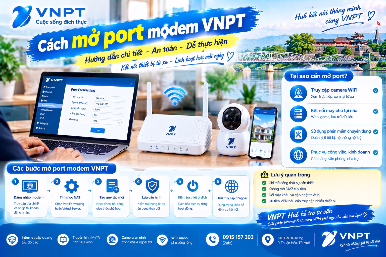 Cách mở port modem VNPT 2