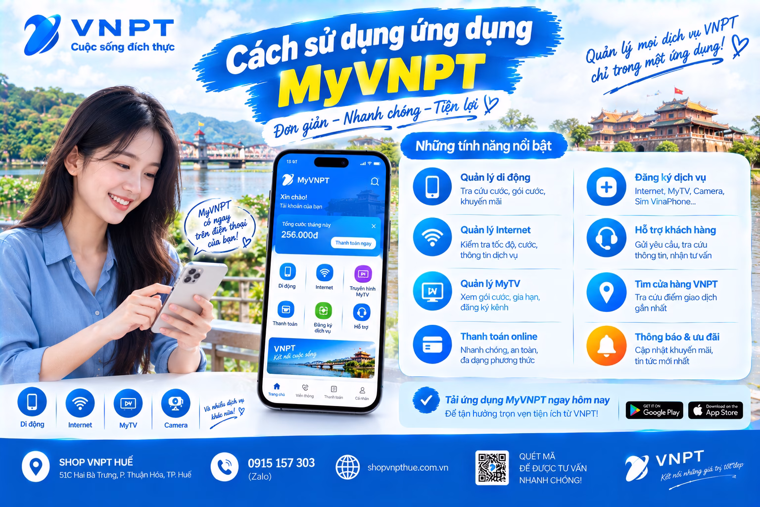 Cách sử dụng ứng dụng MyVNPT 1