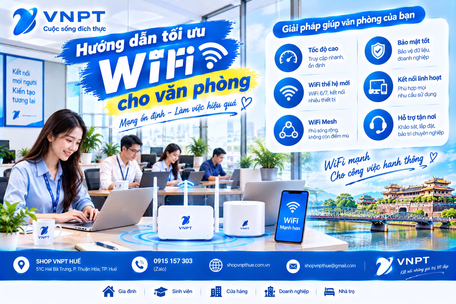 Hướng dẫn tối ưu wifi cho văn phòng 1