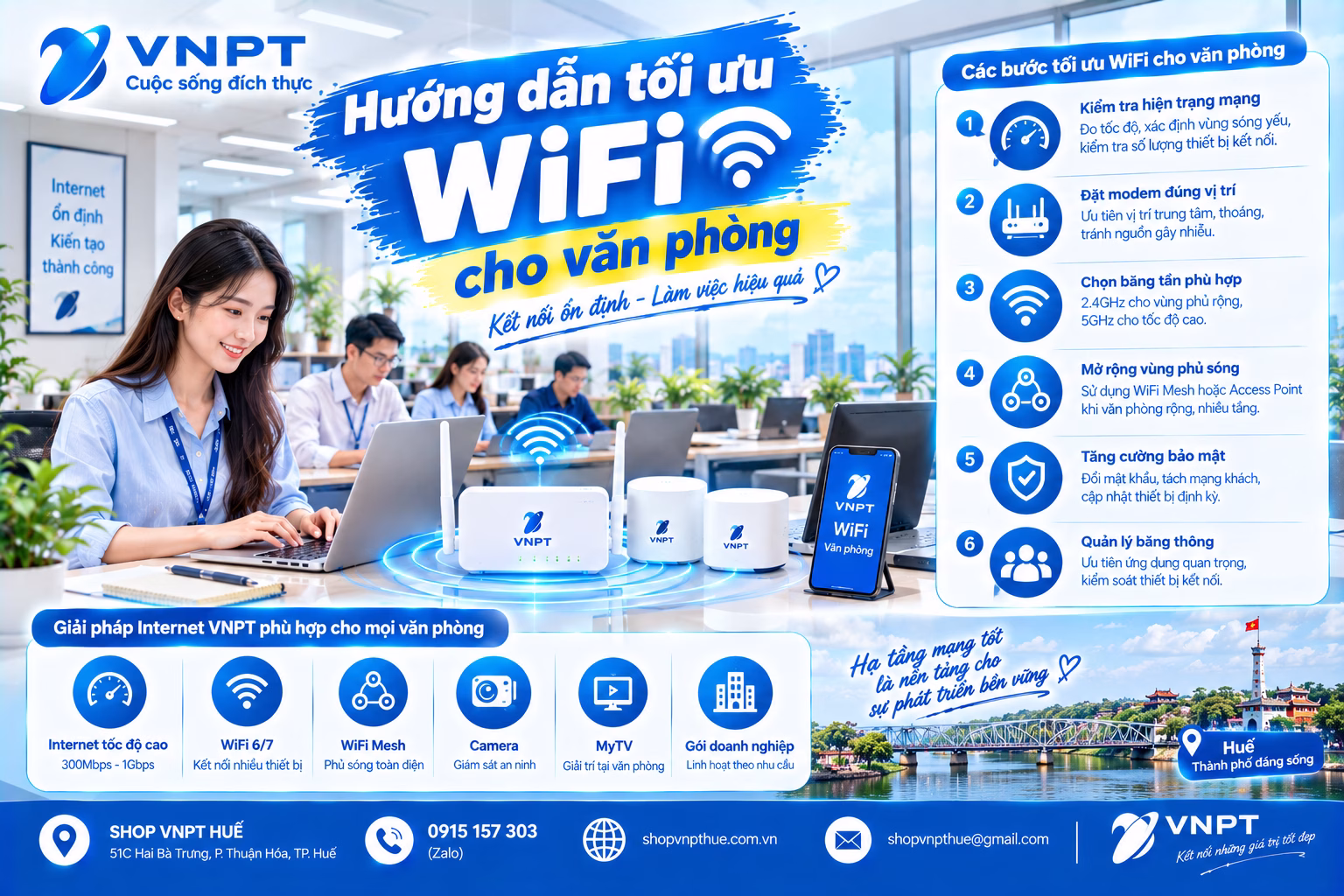 Hướng dẫn tối ưu wifi cho văn phòng 2