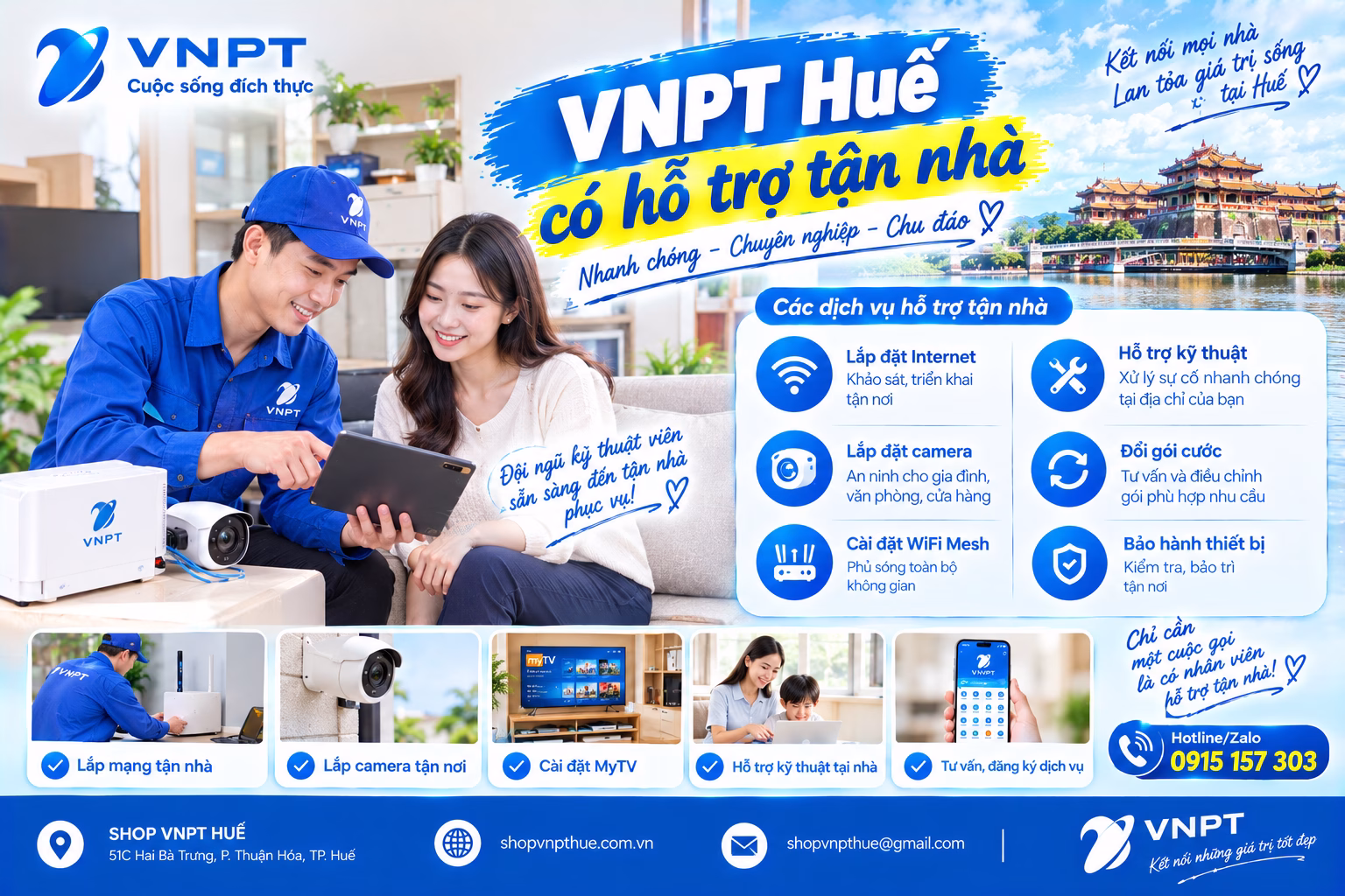 VNPT Huế có hỗ trợ tận nhà 1